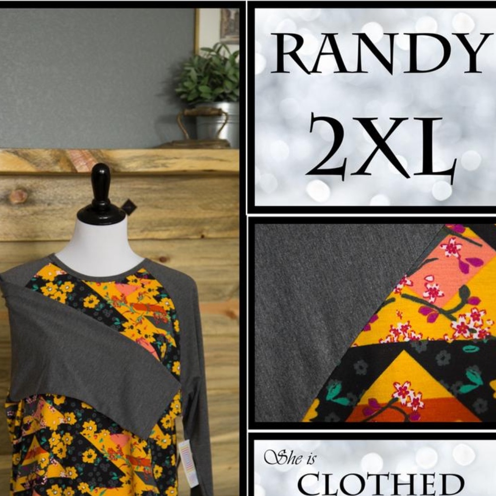 LULAROE RANDY Womens Size 2X MSRP $35 for $15 BNWT
